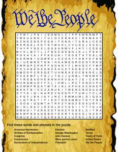 John Hanson word search