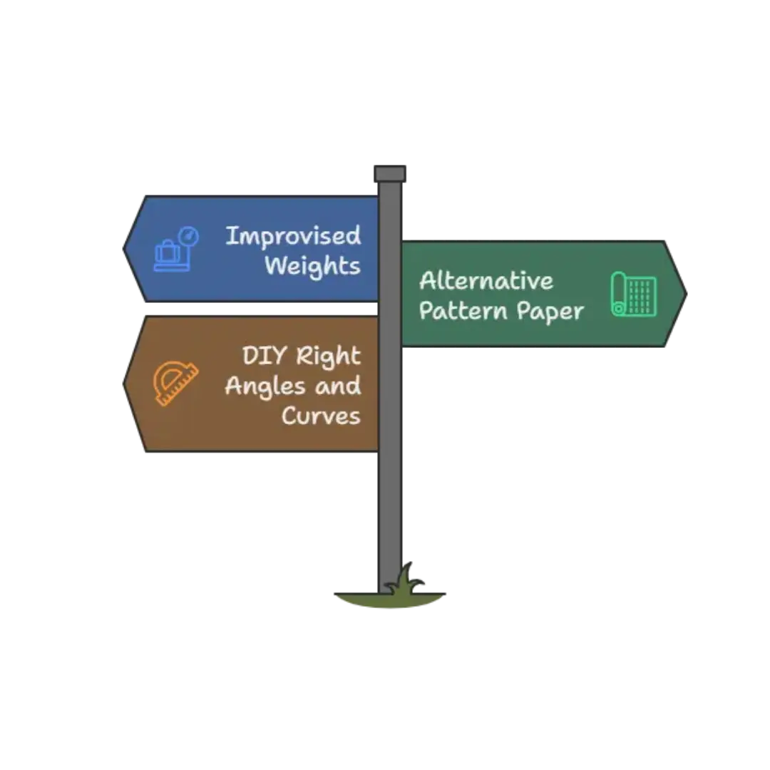 Sign post with alternative tools on the directional posts