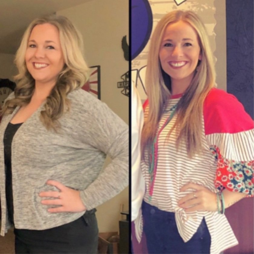 Before and after results from Sculpt Pod Pro sessions