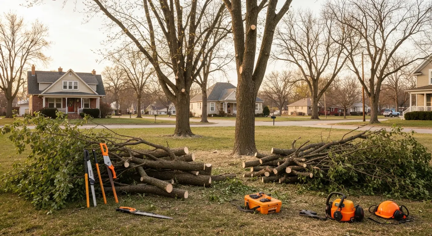 Tree trimming in Bonner Springs