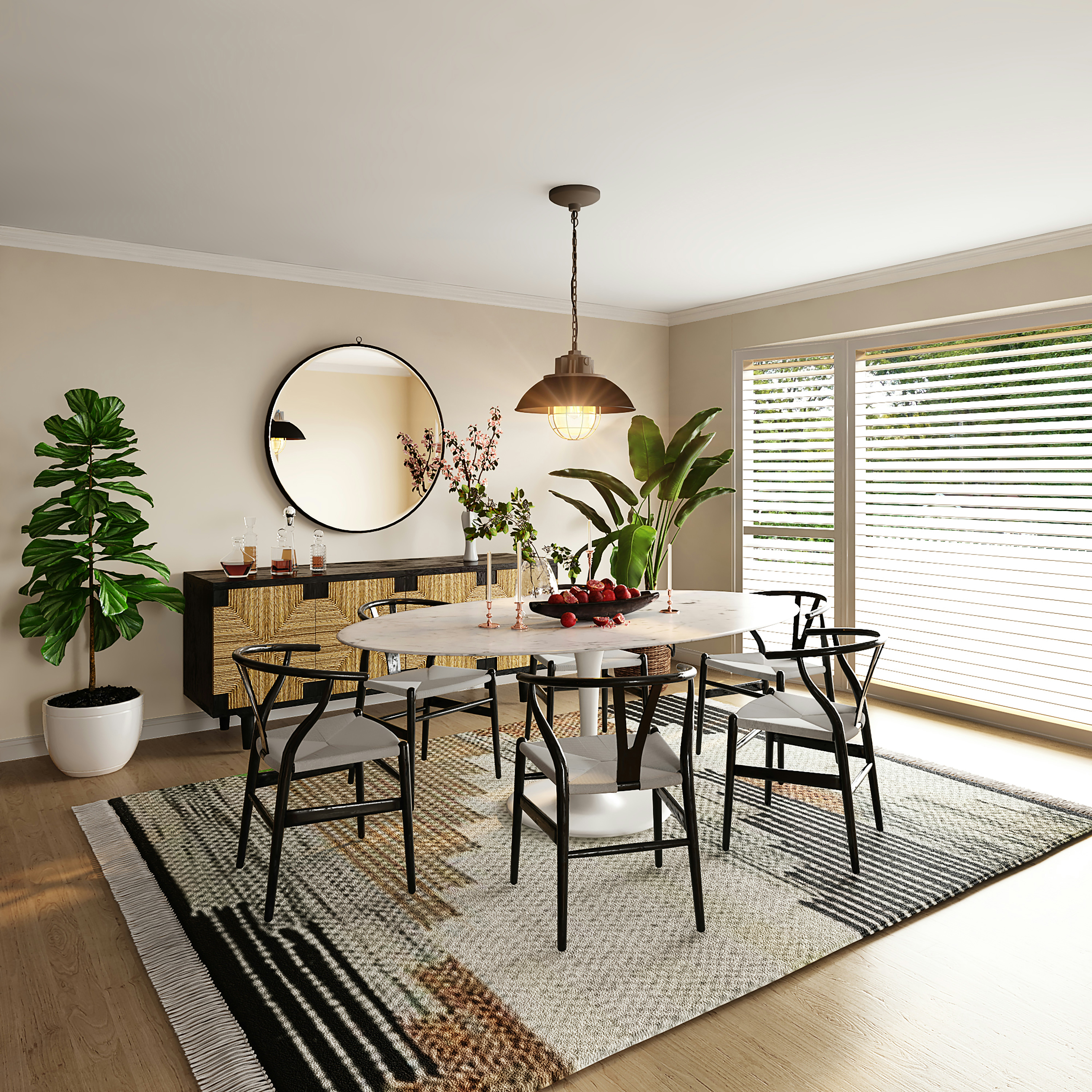 "Interior design by La’Italiya featuring a Vaasthu-compliant layout with harmonious spatial elements, warm natural lighting, and balanced decor elements to promote peace, energy flow, and well-being." "Interior design by La’Italiya featuring a Vaasthu-compliant layout with harmonious spatial elements, warm natural lighting, and balanced decor elements to promote peace, energy flow, and well-being."