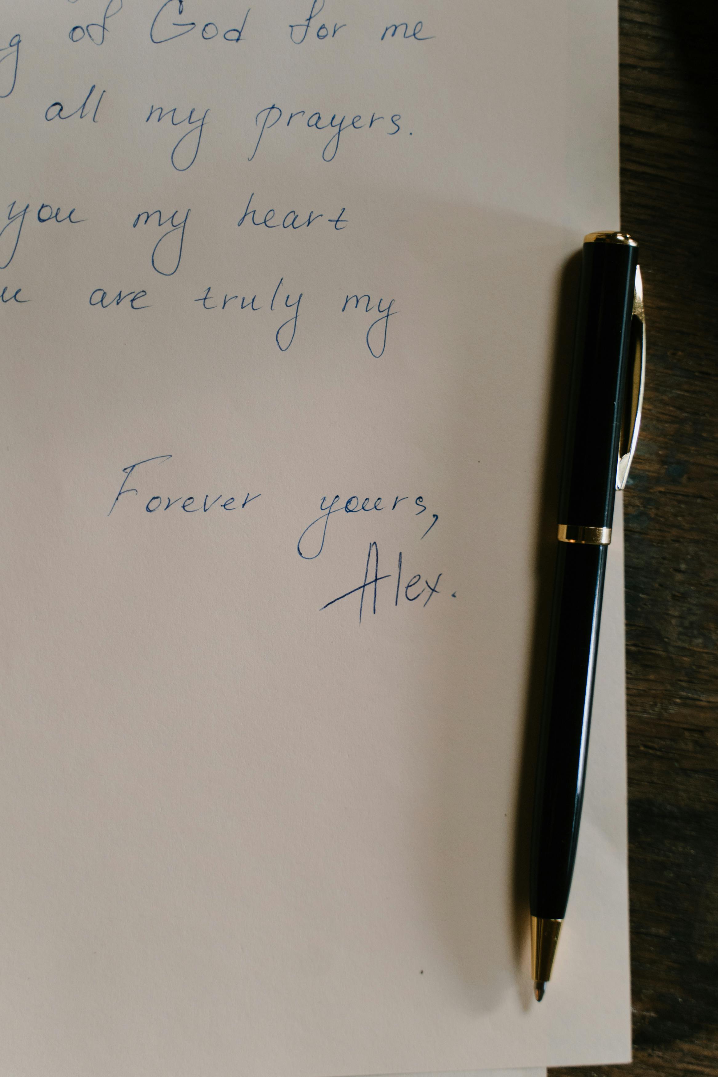 Writing a Hand-Written Note