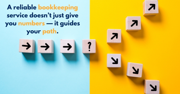 Visual roadmap showing key bookkeeping steps leading to financial clarity and business growth Visual roadmap showing key bookkeeping steps leading to financial clarity and business growth