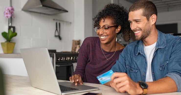 Couple reading the terms of their medical insurance