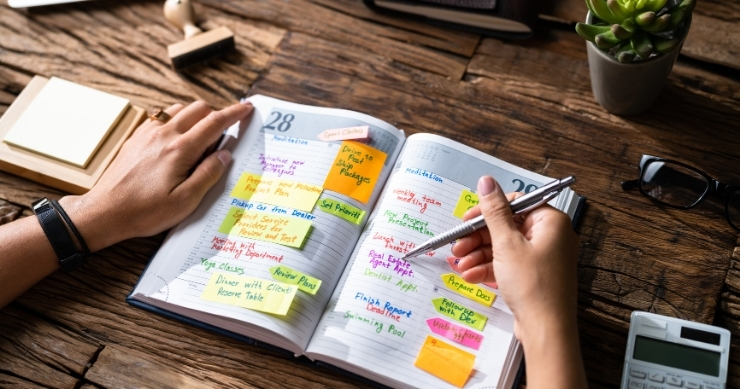 calendario con citas organizadas perfectamente
