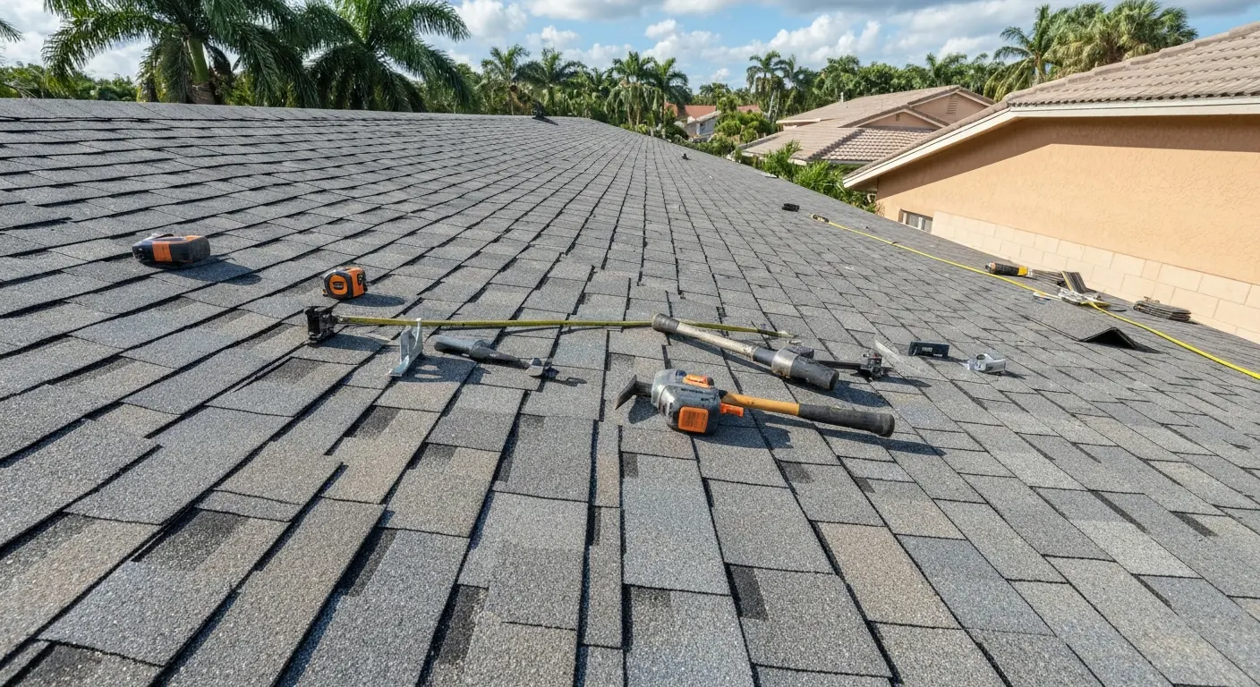 Shingle roof installation