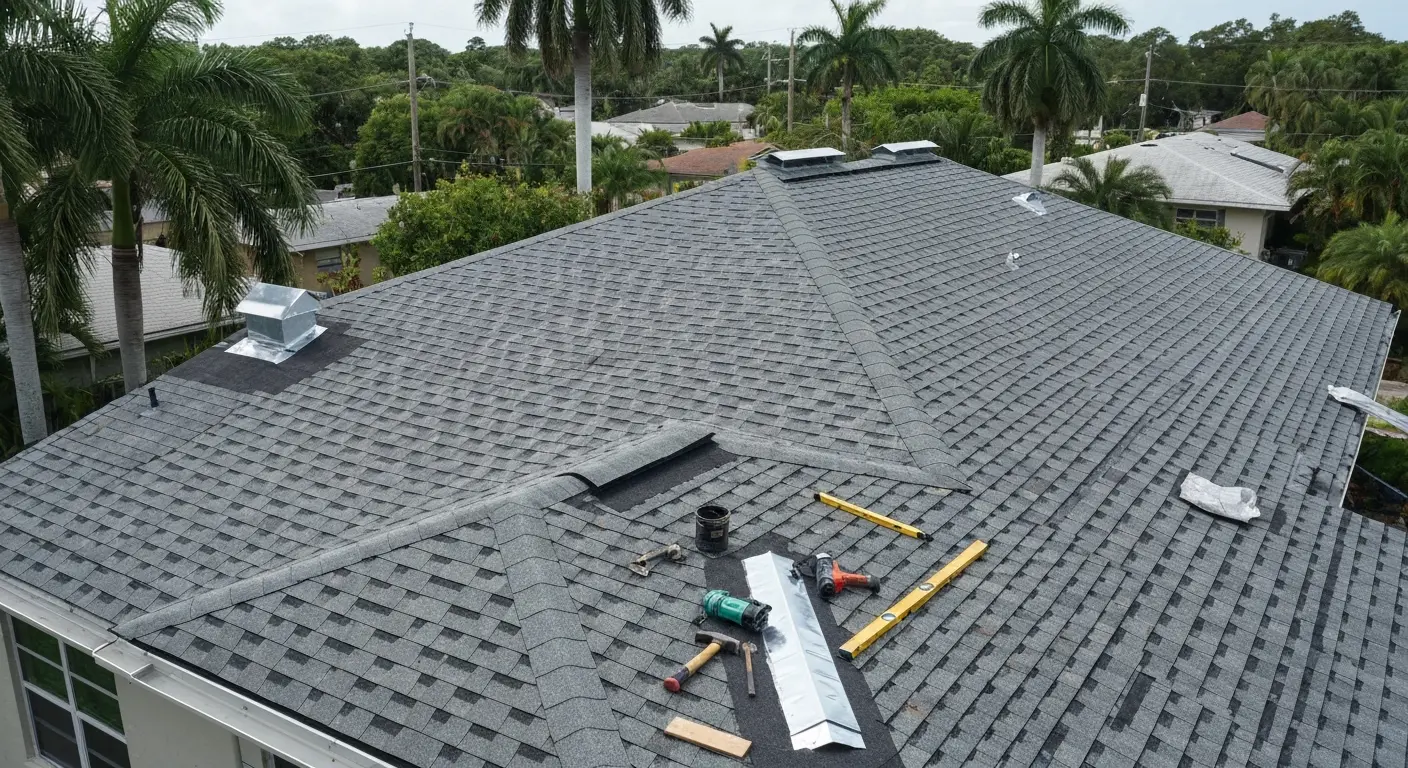 Shingle roof installation