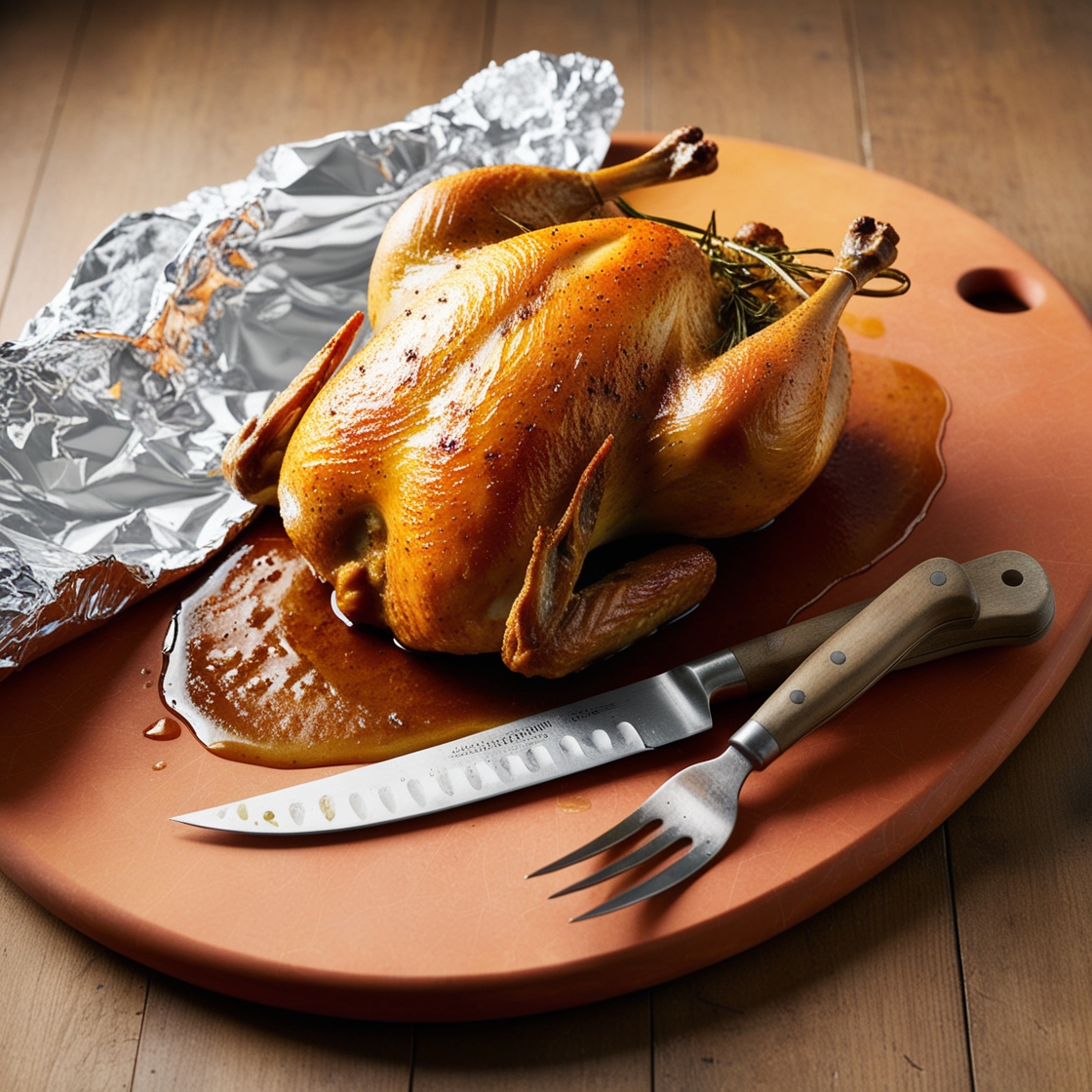 Once the chicken is done, remove it from the oven and let it rest on a cutting board for 10-15 minutes Once the chicken is done, remove it from the oven and let it rest on a cutting board for 10-15 minutes