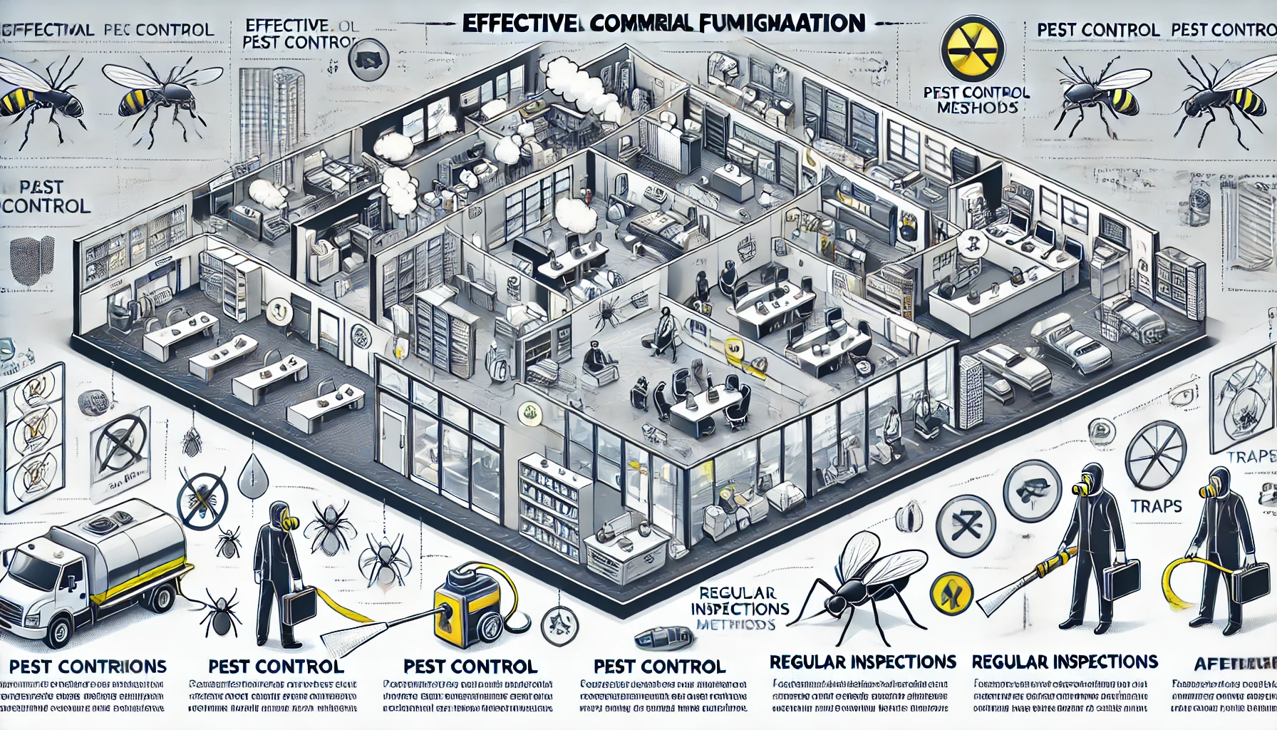 Desafíos de la fumigación en espacios comerciales Desafíos de la fumigación en espacios comerciales