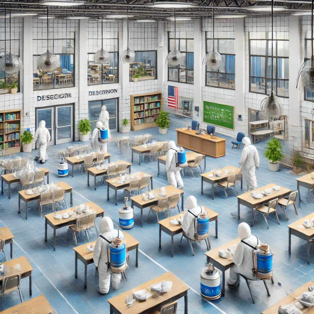 "Fumigación en escuelas y universidades Procedimientos de seguridad durante la fumigación en entornos educativos Identificación de plagas comunes en instituciones educativas Comunicación con padres y personal sobre la fumigación Programas de fumigación preventiva en escuelas"