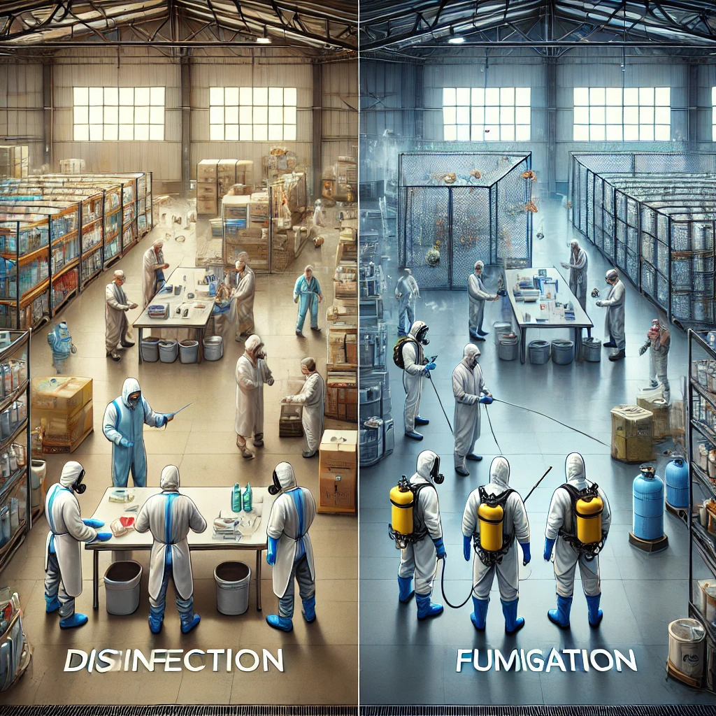 Explora las diferencias y sinergias entre desinfección y fumigación, y cómo estas prácticas pueden combinarse para un control efectivo de patógenos y plagas en diversos entornos. Explora las diferencias y sinergias entre desinfección y fumigación, y cómo estas prácticas pueden combinarse para un control efectivo de patógenos y plagas en diversos entornos.