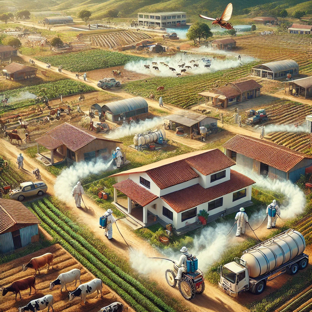 Fumigación en áreas agrícolas y ganaderas de Los Ramones, Nuevo León, enfocada en eliminar plagas comunes utilizando métodos seguros y ecológicos. Fumigación en áreas agrícolas y ganaderas de Los Ramones, Nuevo León, enfocada en eliminar plagas comunes utilizando métodos seguros y ecológicos.