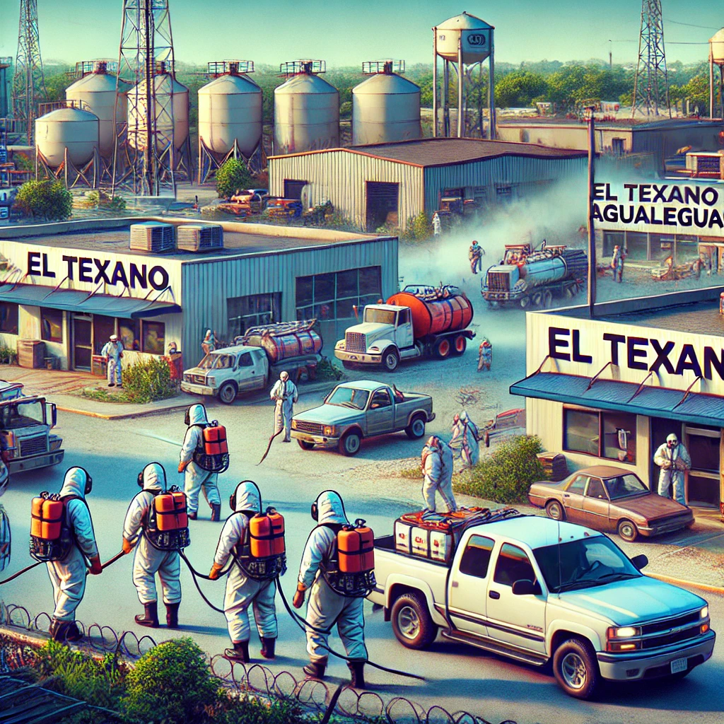 Fumigación en un almacén industrial en El Texano, Agualeguas, realizada por Maximo Fumigaciones, protegiendo contra plagas Fumigación en un almacén industrial en El Texano, Agualeguas, realizada por Maximo Fumigaciones, protegiendo contra plagas