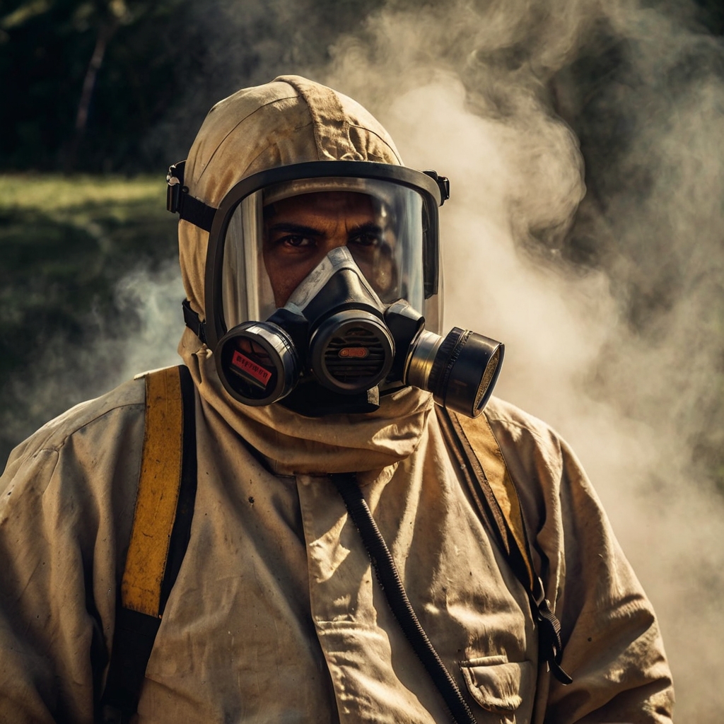 Fumigación en invernaderos, con personal especializado protegiendo cultivos de plagas. Fumigación en invernaderos, con personal especializado protegiendo cultivos de plagas.