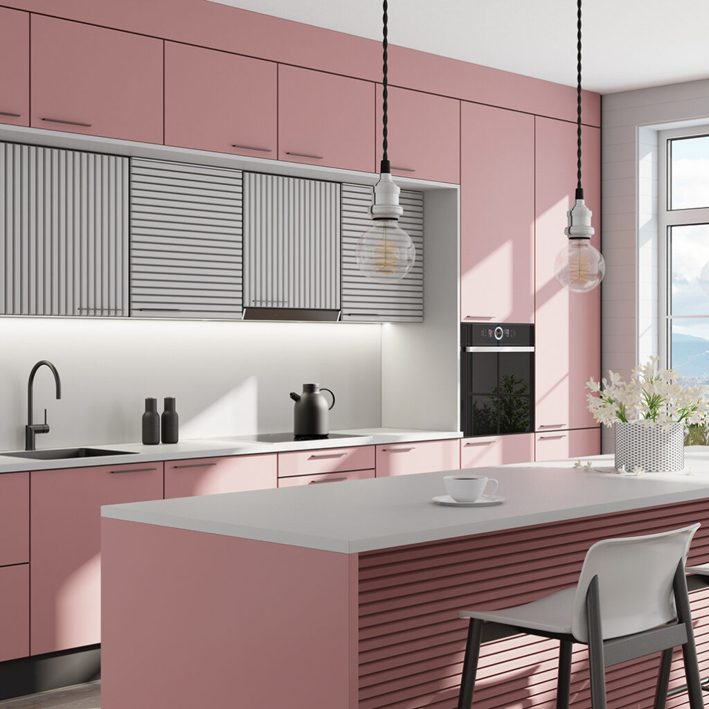 Clean Pink Kitchen Clean Pink Kitchen
