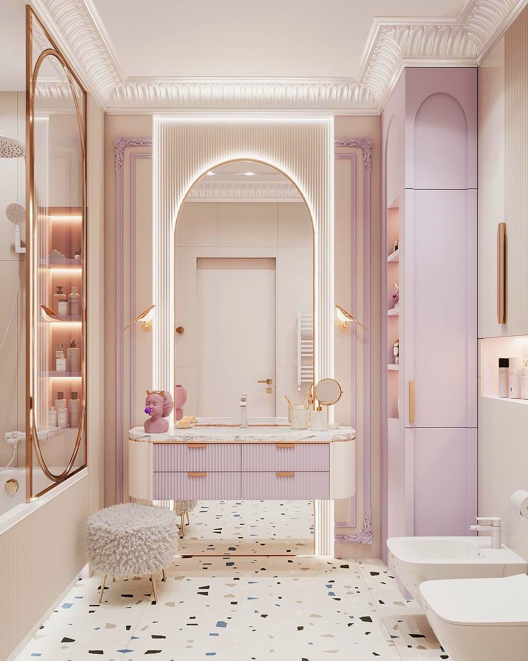 Sparkling Clean Pink Bathroom Sparkling Clean Pink Bathroom