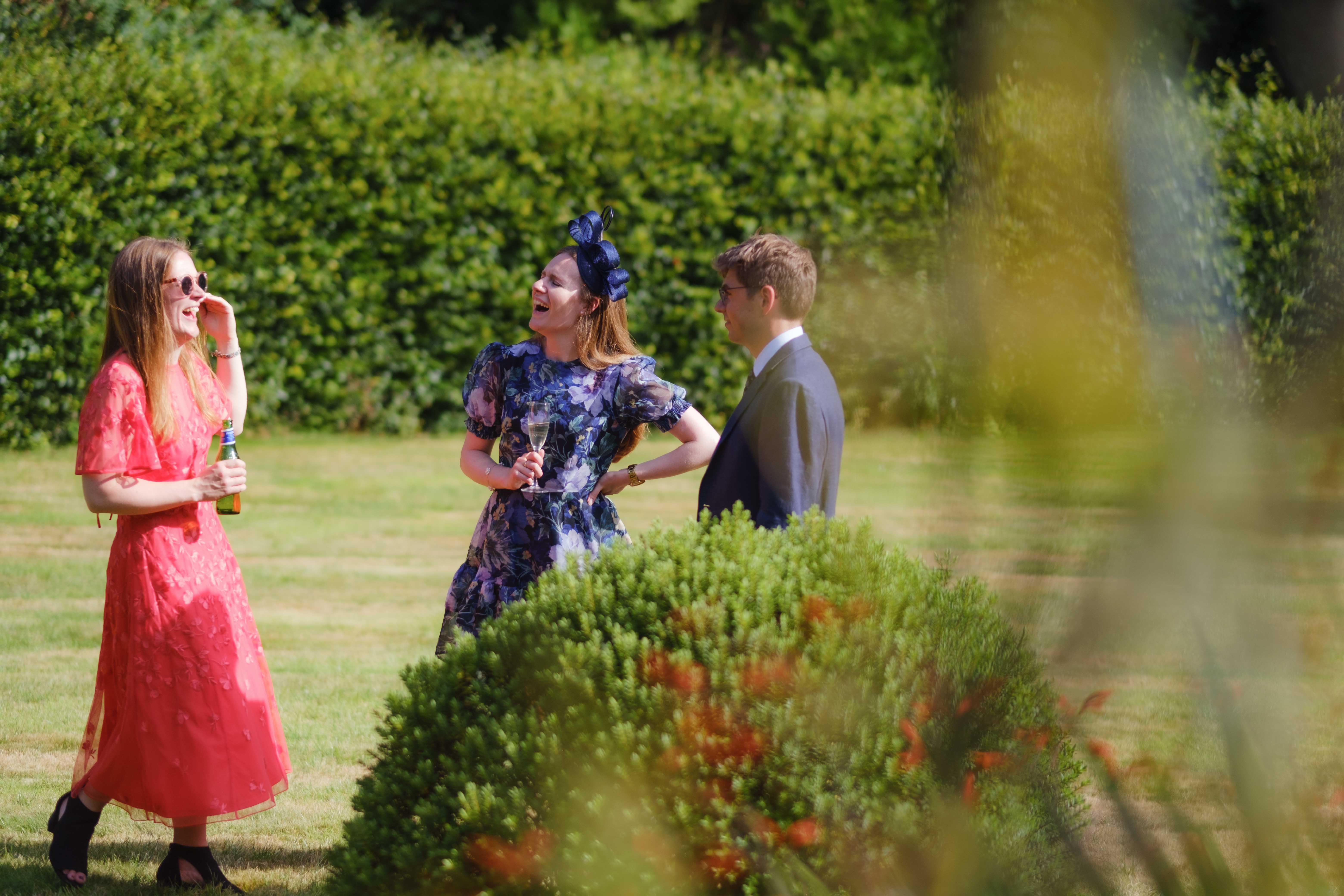 Guests enjoying the sun and the grounds of Kippilaw House, Scottish Borders. Guests enjoying the sun and the grounds of Kippilaw House, Scottish Borders.