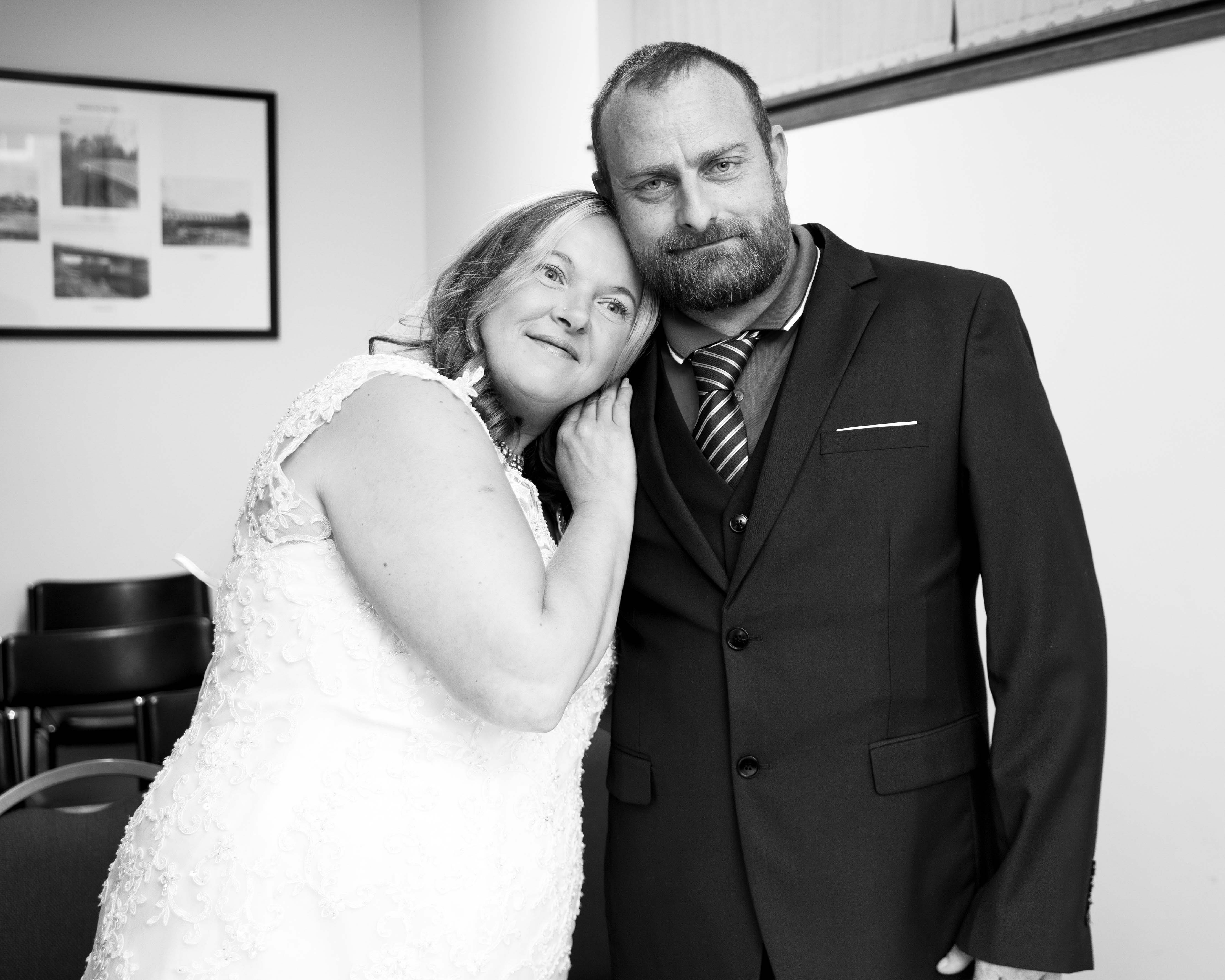 Bride and groom after their wedding ceremony Bride and groom after their wedding ceremony