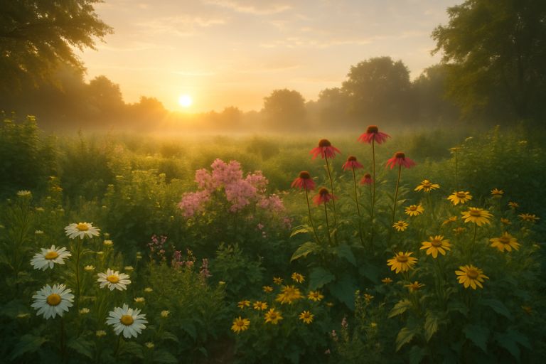 Sunrise over a flourishing garden, symbolizing resilience, clarity, and wholistic wellness growth. Sunrise over a flourishing garden, symbolizing resilience, clarity, and wholistic wellness growth.