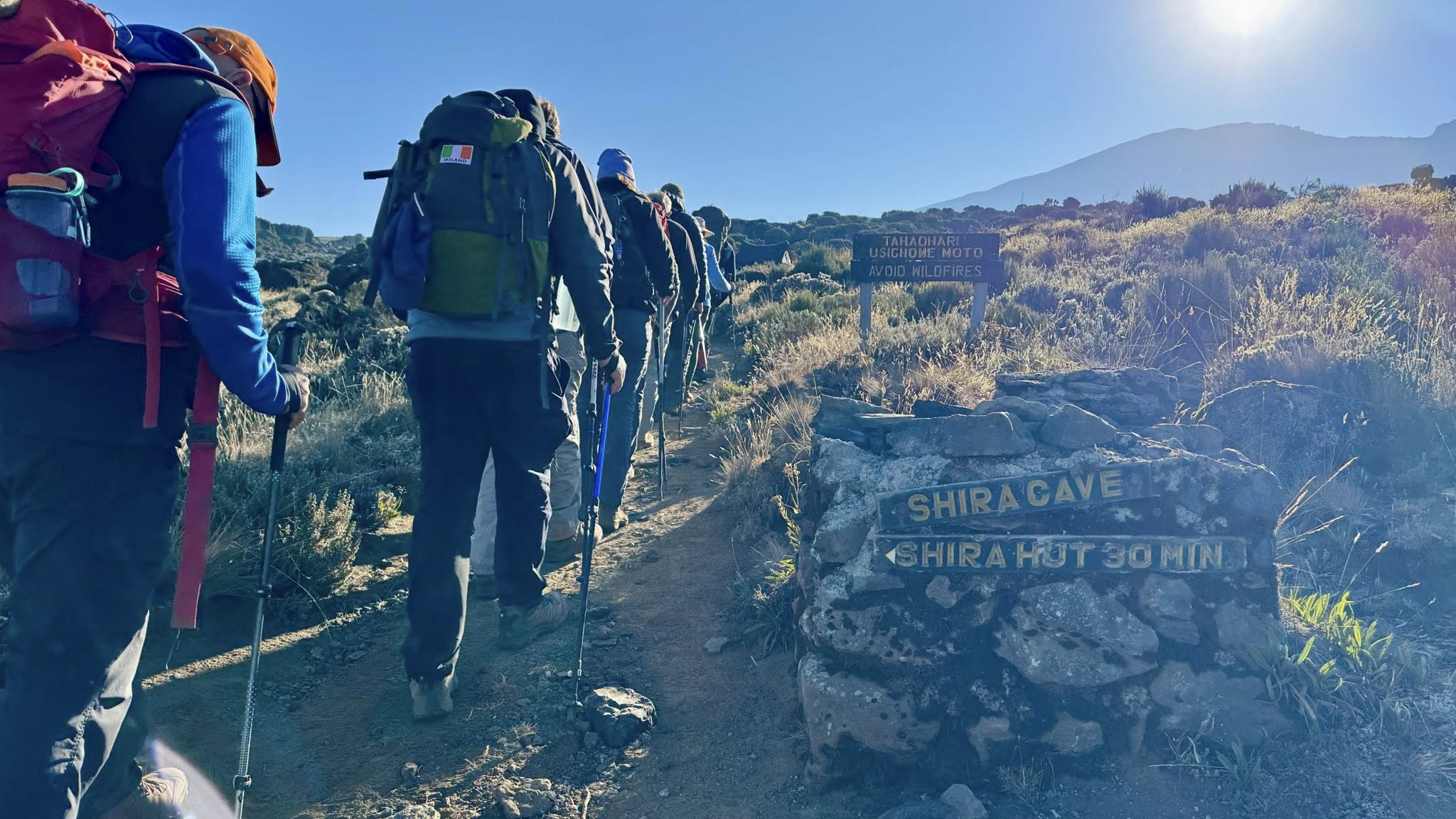 Shira Hut sign Shira Hut sign