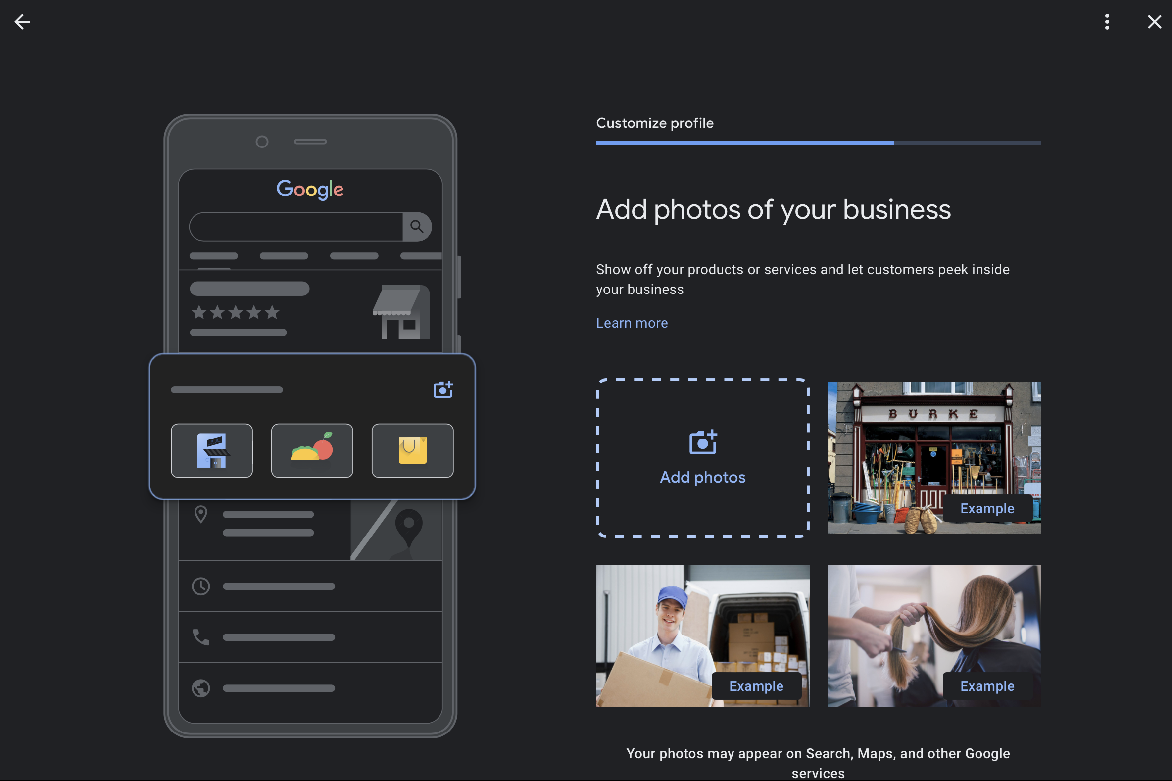 add photos and videos to your google my business profile