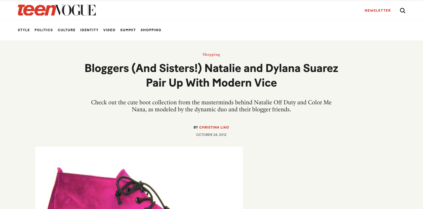 Teen Vogue feature preview