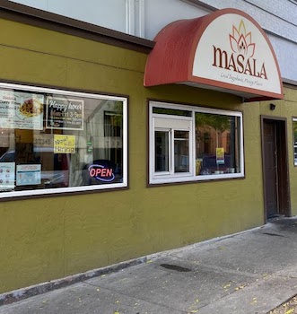 image of the exterior of Masala indian restaurant in missoula