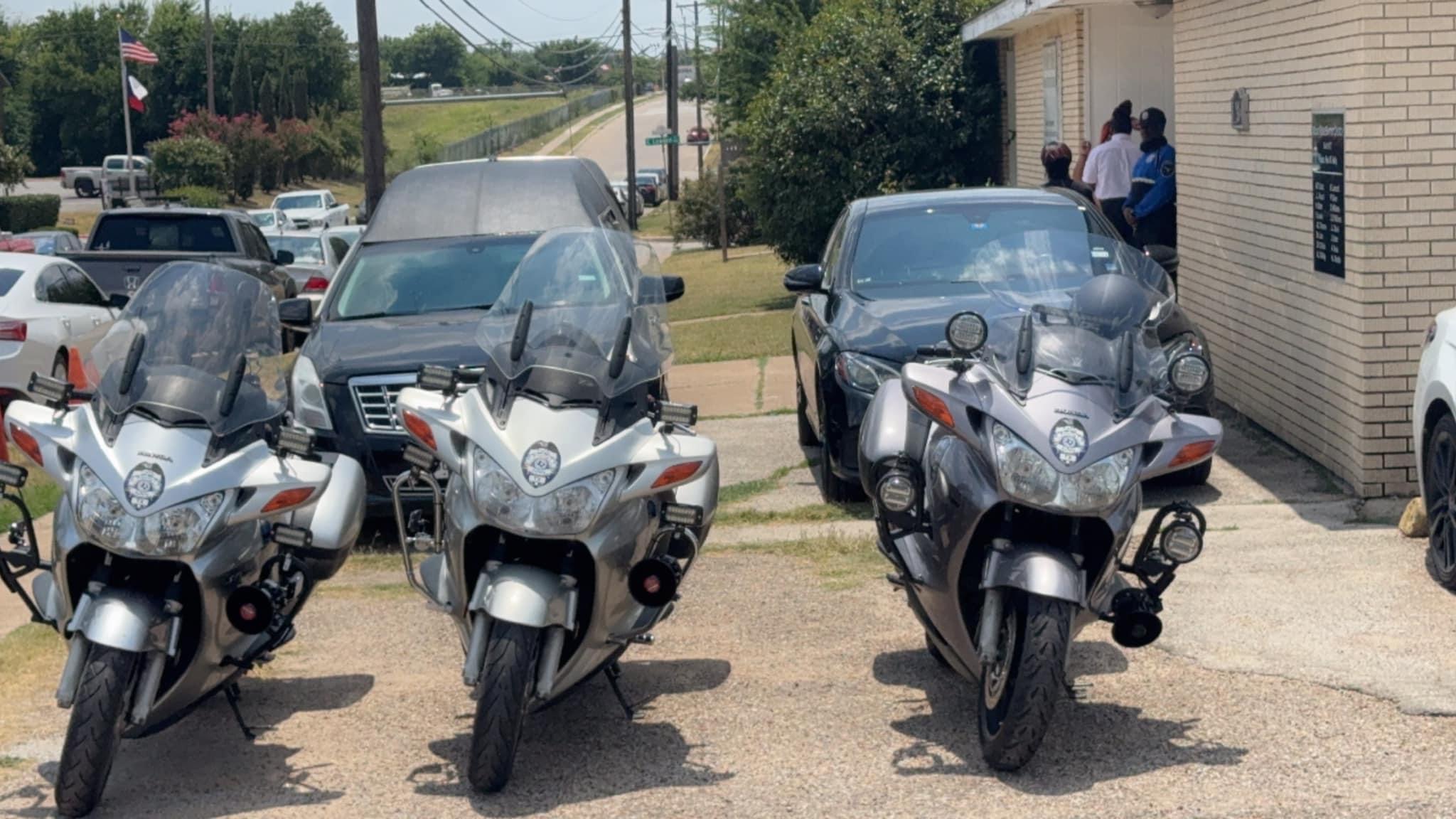 Motorcade at Funeral Home