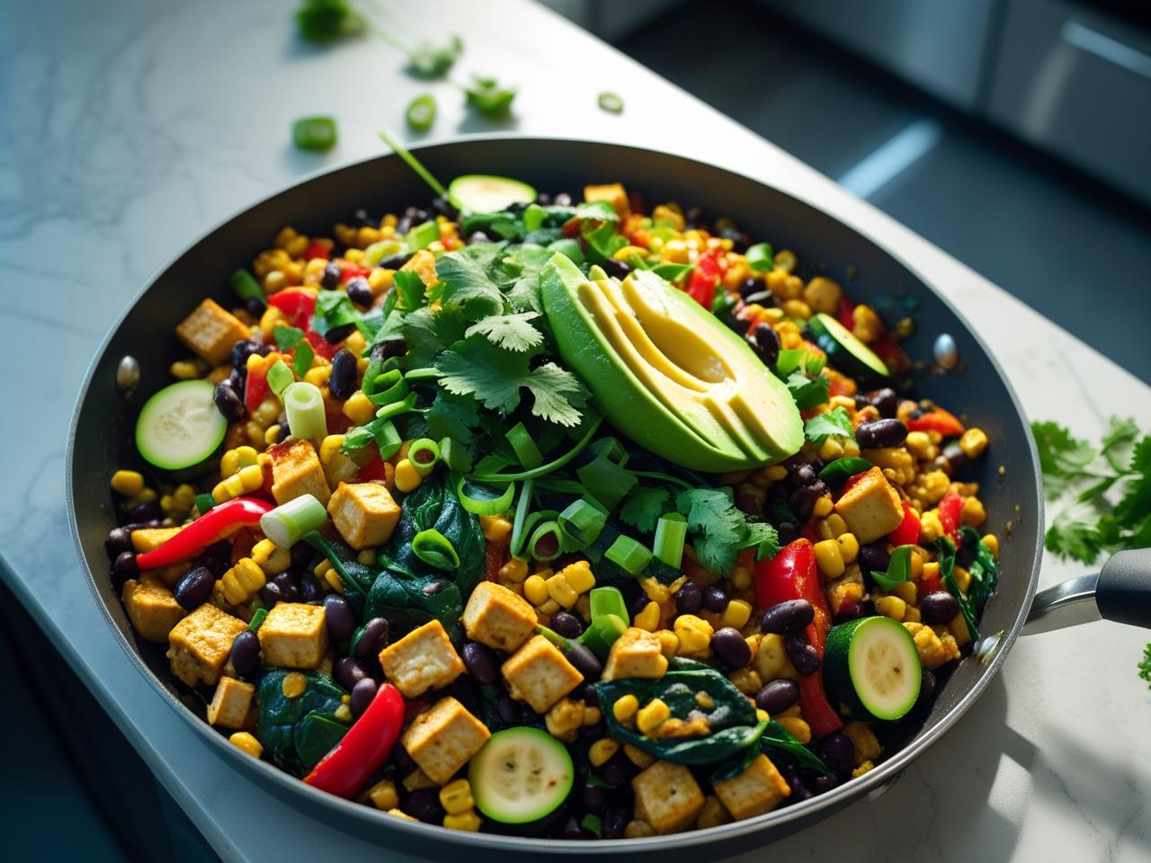 Southwest tofu scramble Southwest tofu scramble