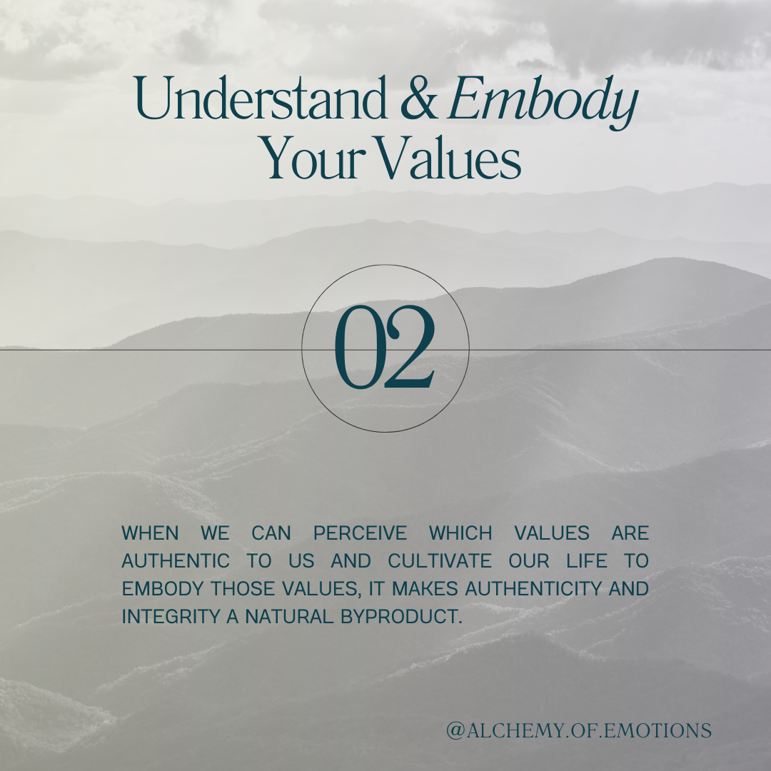 Embody your values