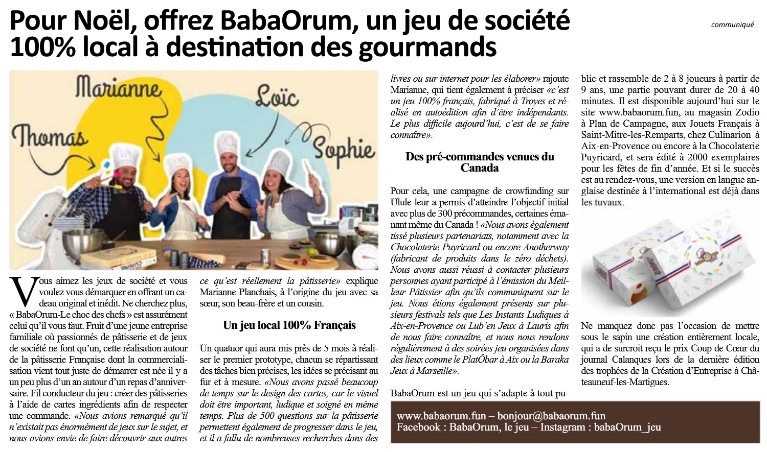 babaOrum publié dans Les Calanques N°62 babaOrum publié dans Les Calanques N°62