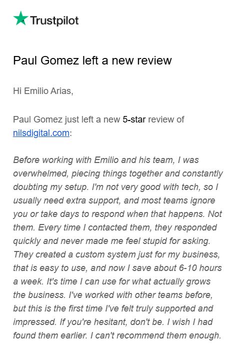 Paul Gomez Testimonial