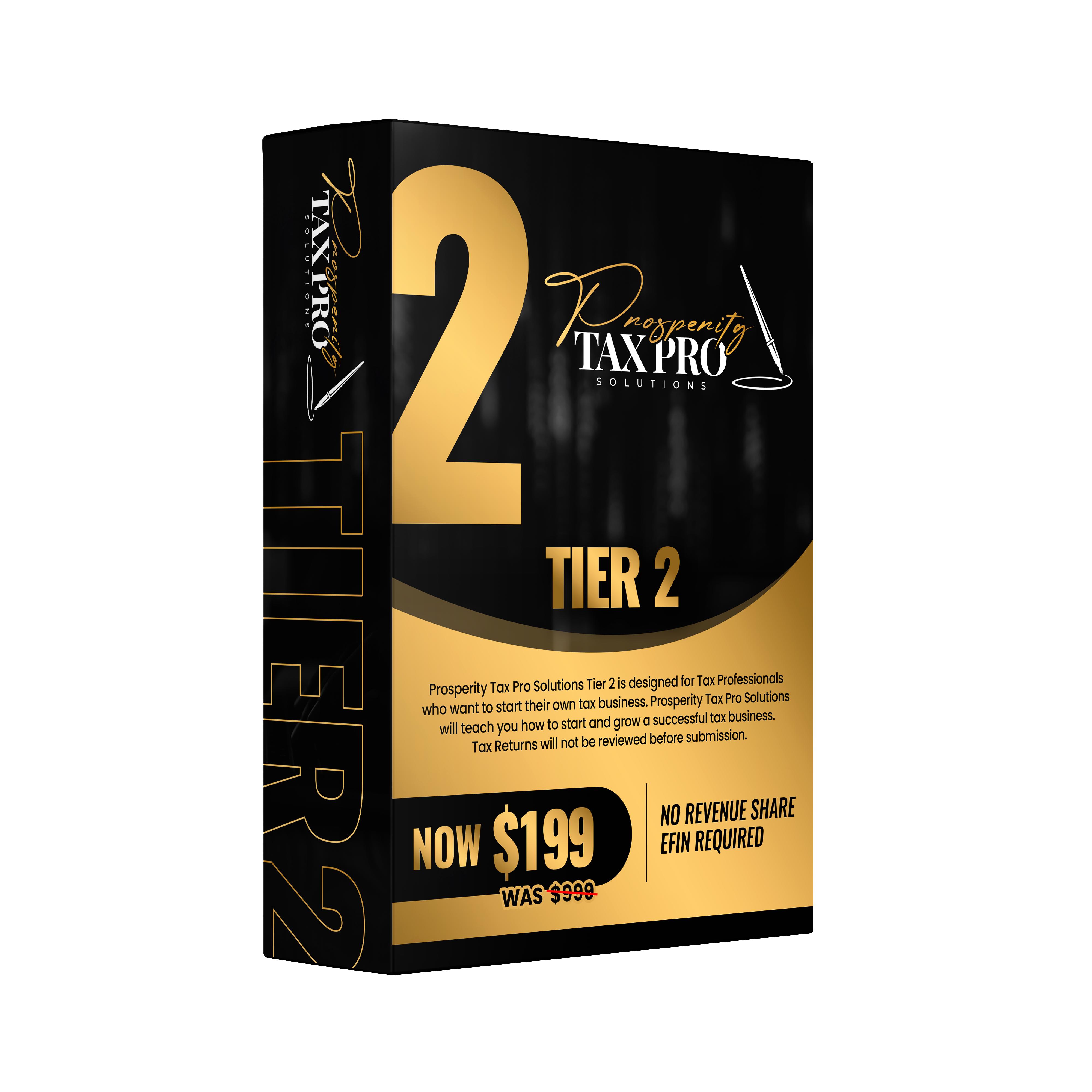 Tier 2 - $199 + Tax