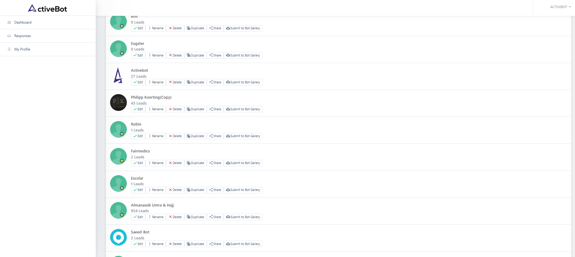 إدارة بوتات متعددة من حساب واحد