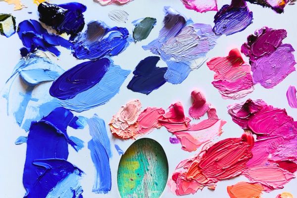 oil paint palette