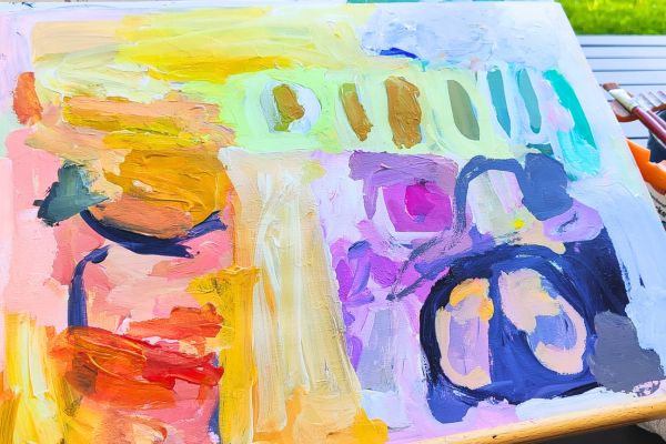 abstract in acrylic abstract in acrylic