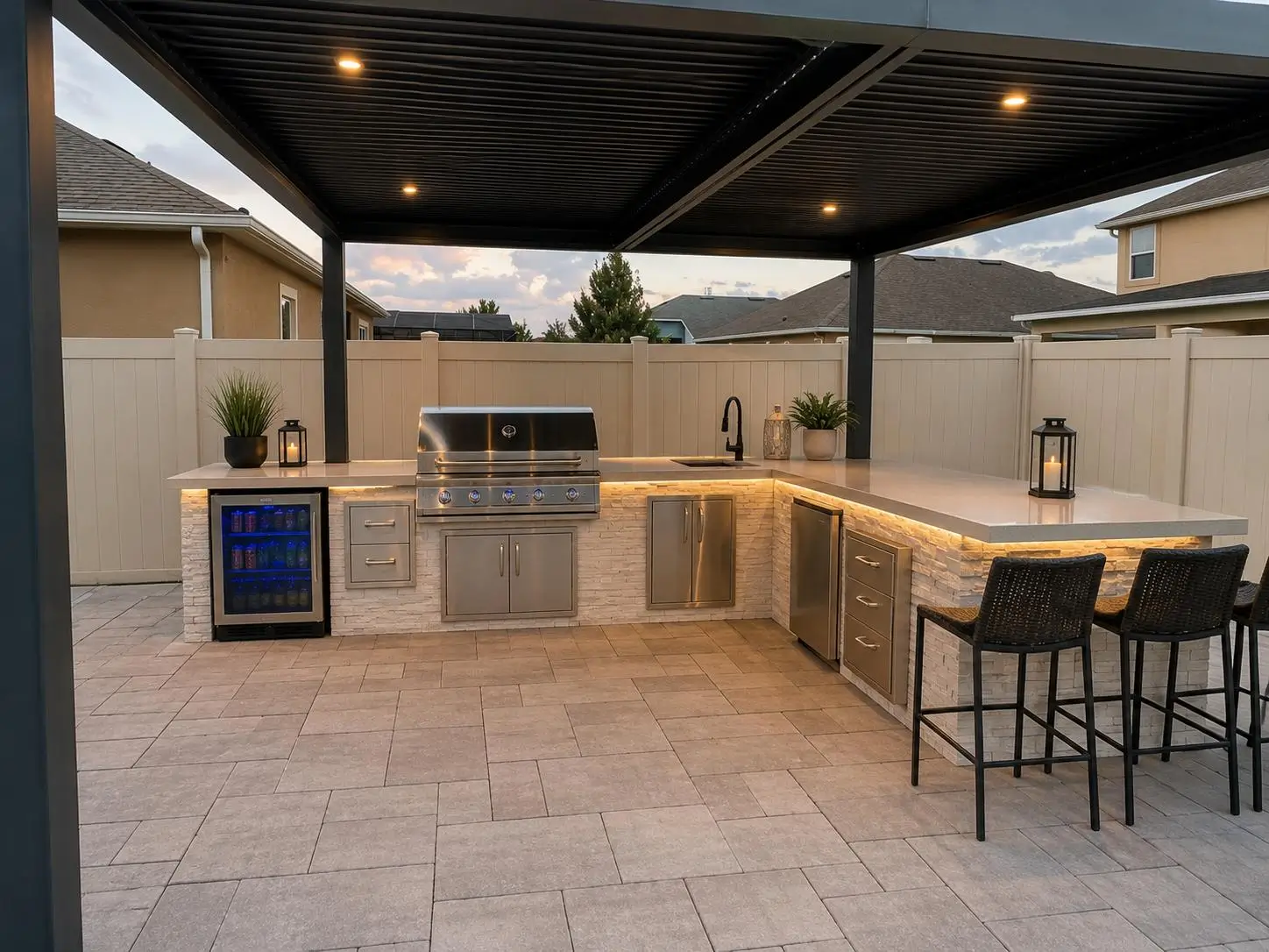 New Construction GL Corp craftsmanship on a Central Florida project