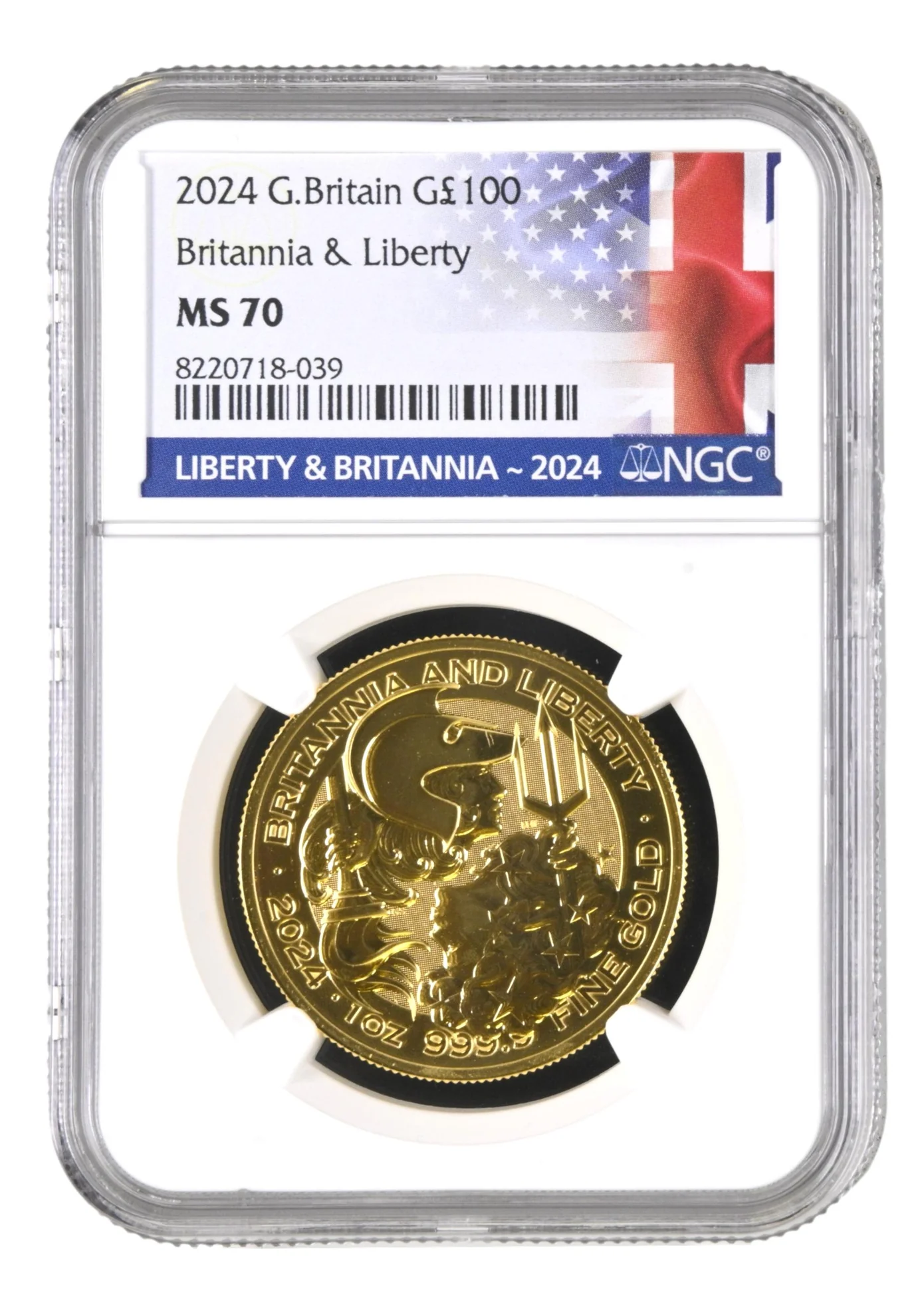 2024 GB Gold Britannia Liberty Coin