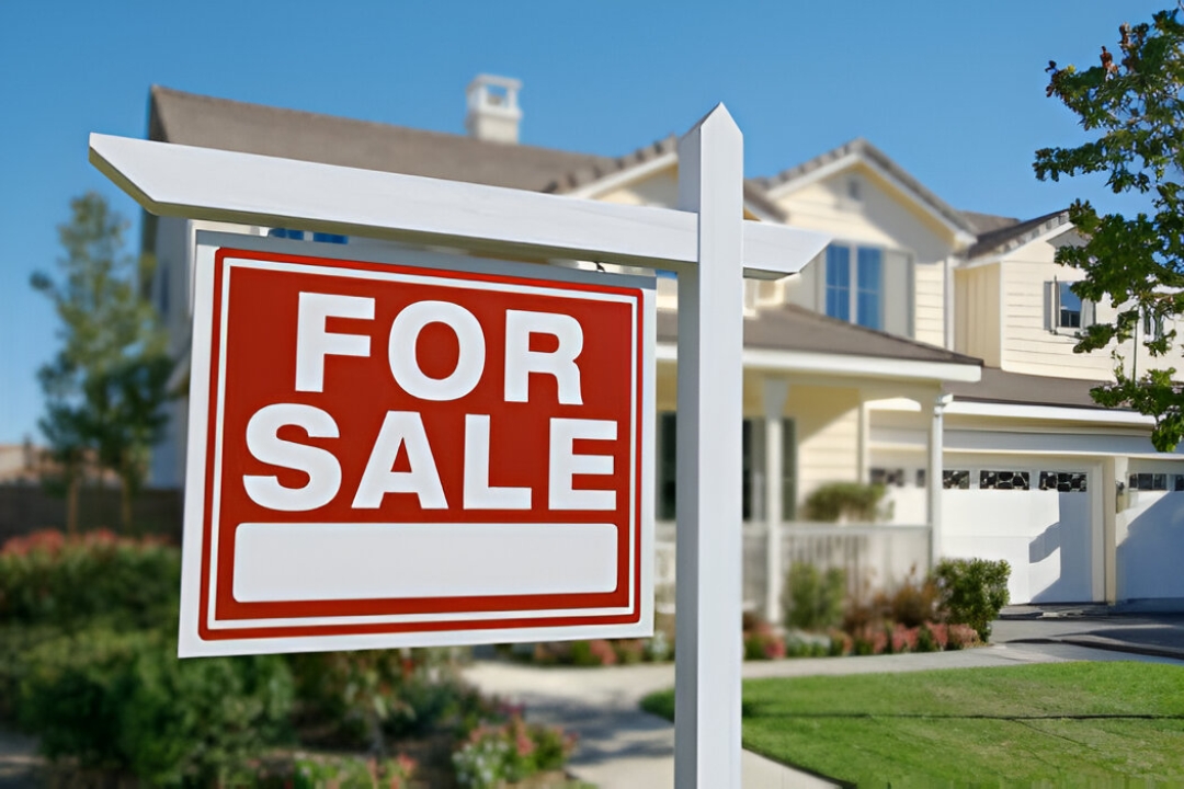 A 'For Sale' sign in front of a house, indicating Owner financing for penalty box buyers, offered by KBR Investing. A 'For Sale' sign in front of a house, indicating Owner financing for penalty box buyers, offered by KBR Investing.