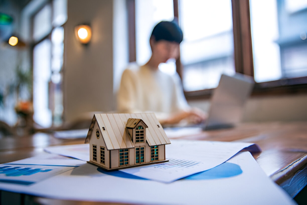 A house icon with rising arrows and a percentage sign over a laptop, indicating KBR Investing's Financing solutions for low credit scores. A house icon with rising arrows and a percentage sign over a laptop, indicating KBR Investing's Financing solutions for low credit scores.