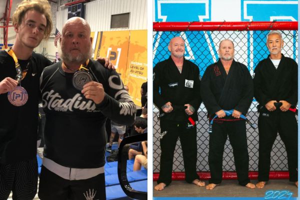 Local Hero Chris Purvis getting his blue belt and first medal at Stadium MMA Port Orange