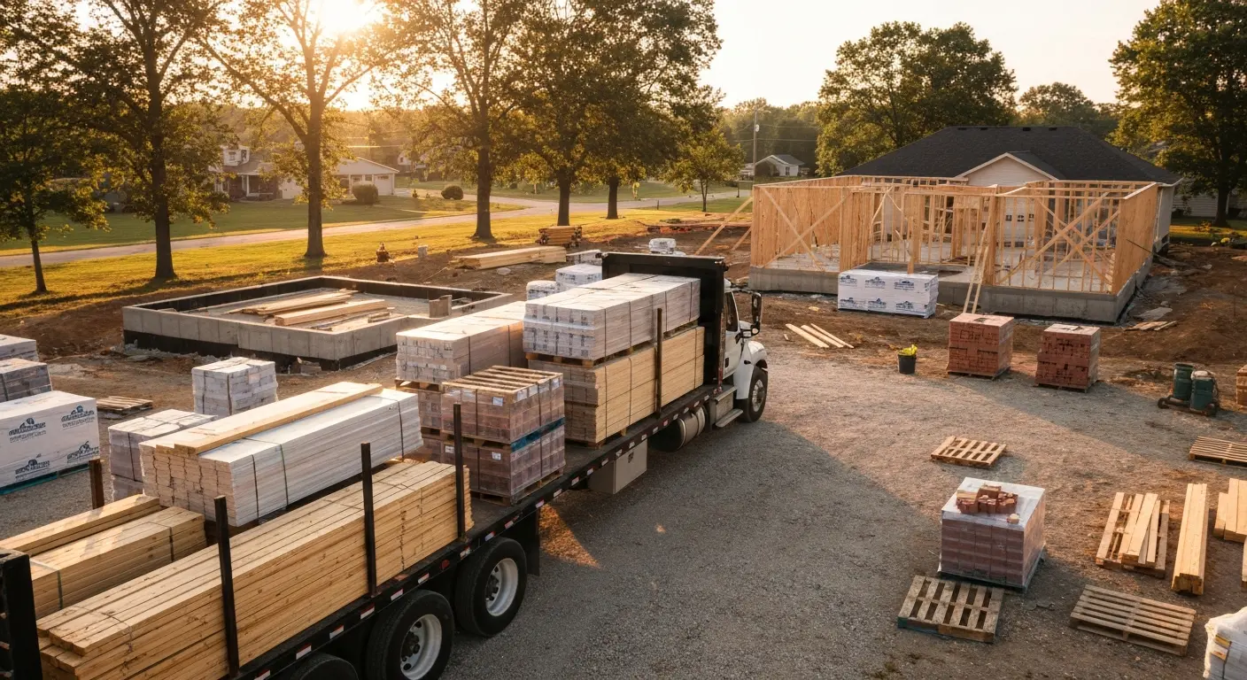 Material hauling for construction