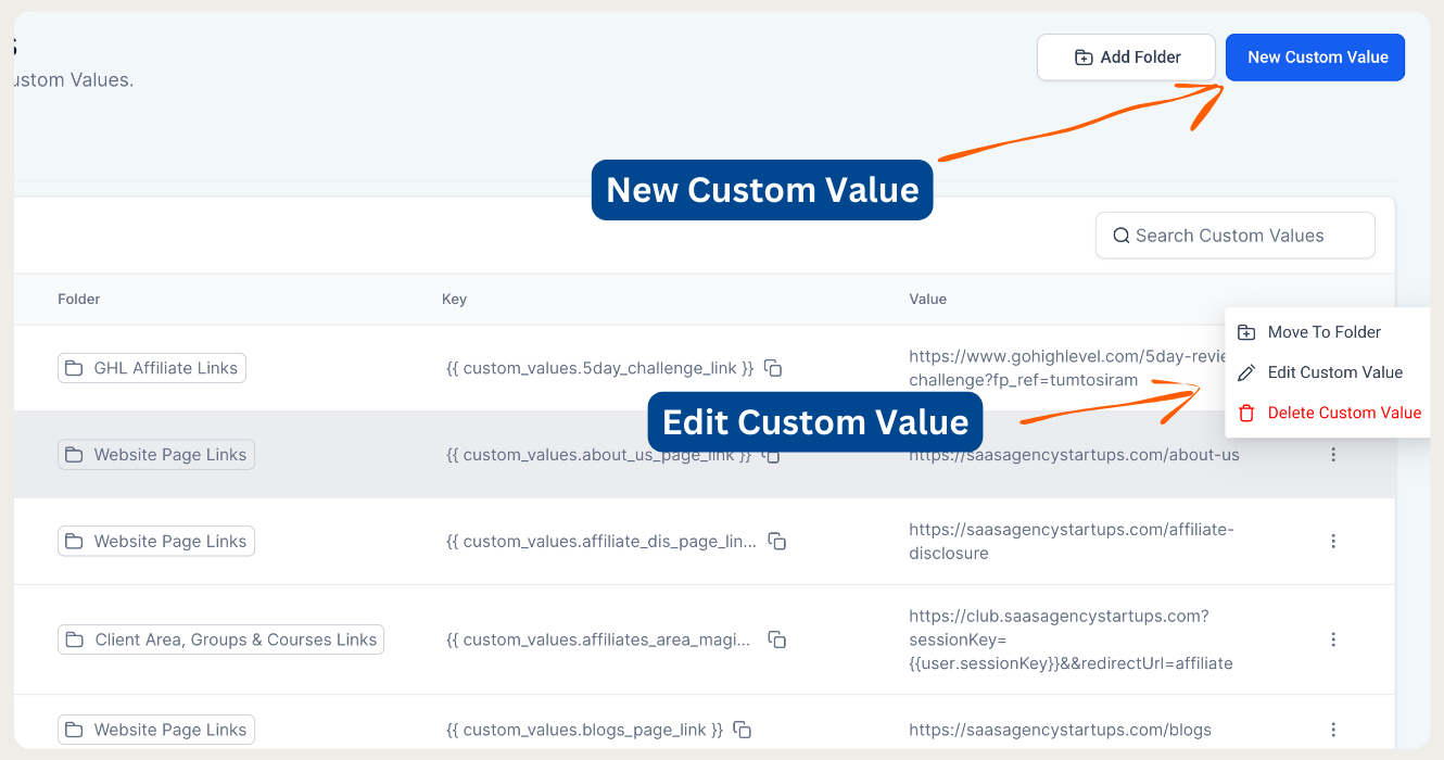 How to add anew or edit custom values How to add anew or edit custom values