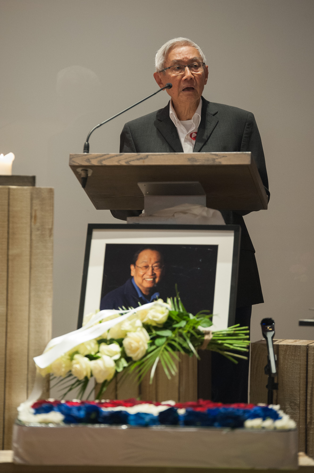 Luis Jalandoni, during the wake of Joma Sison, in December 2022. Luis Jalandoni, during the wake of Joma Sison, in December 2022.