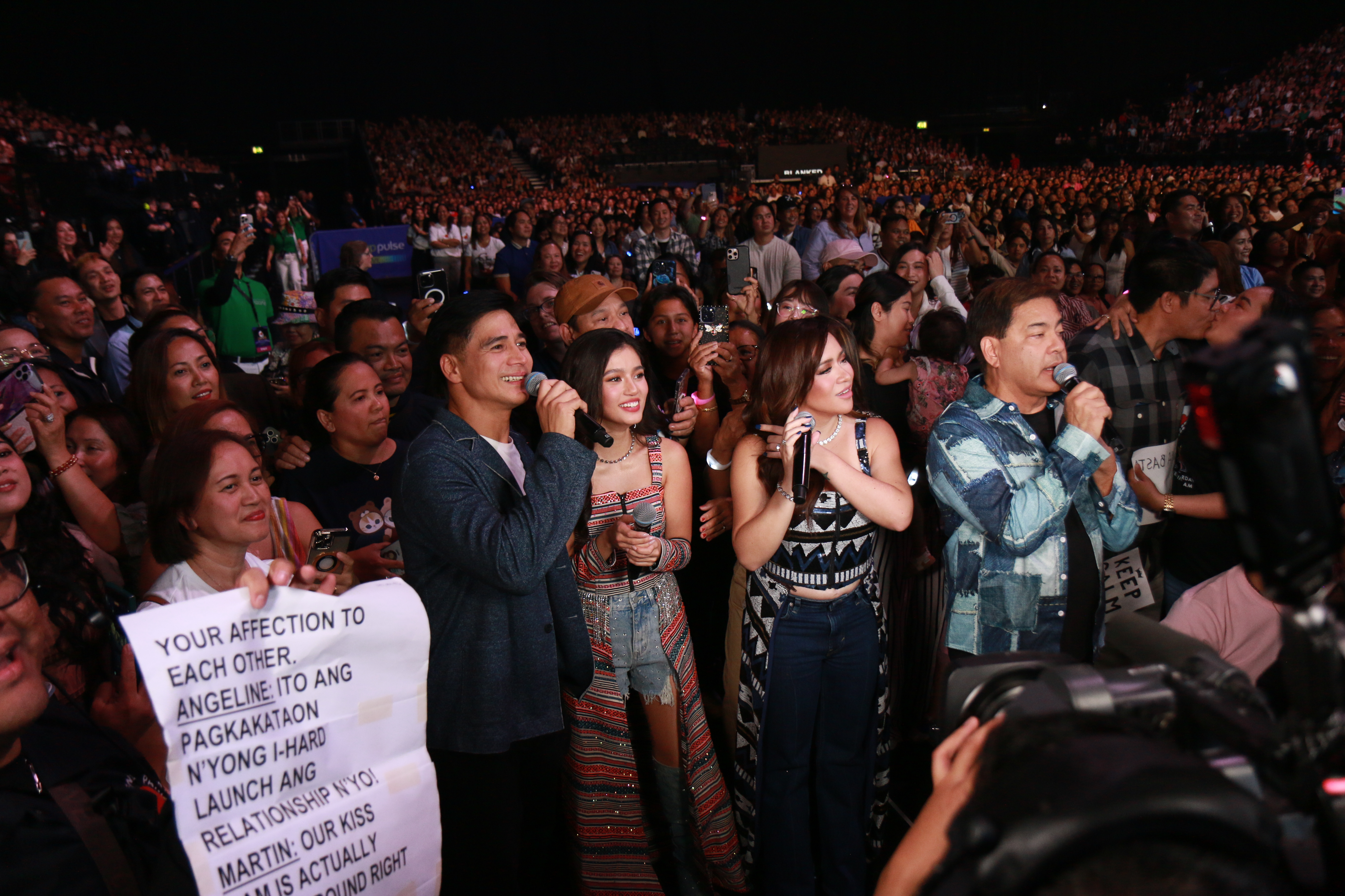 with audience with audience