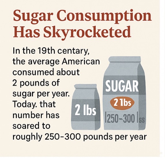sugar consumption has increased