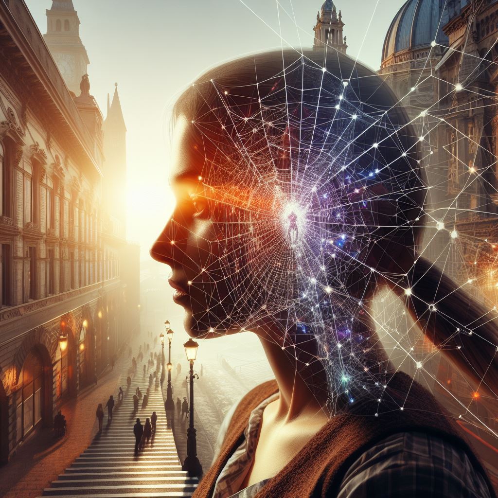 image that shows how humans are similar to each other spiderweb to show the interconnectedness