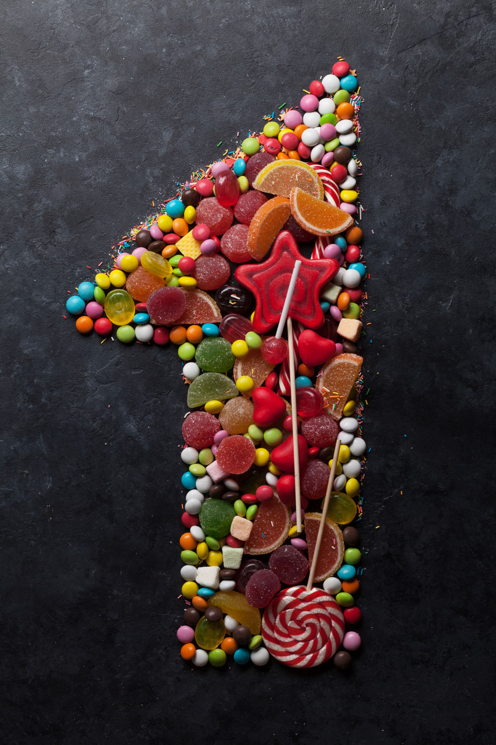 En 1:a gjord av godis En 1:a gjord av godis