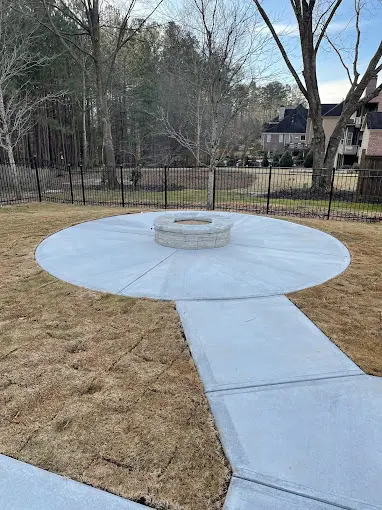 Concrete patio walkway 4