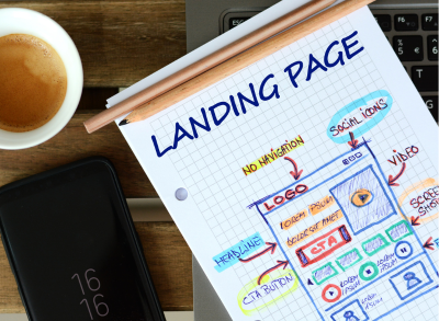 Designing a landing page